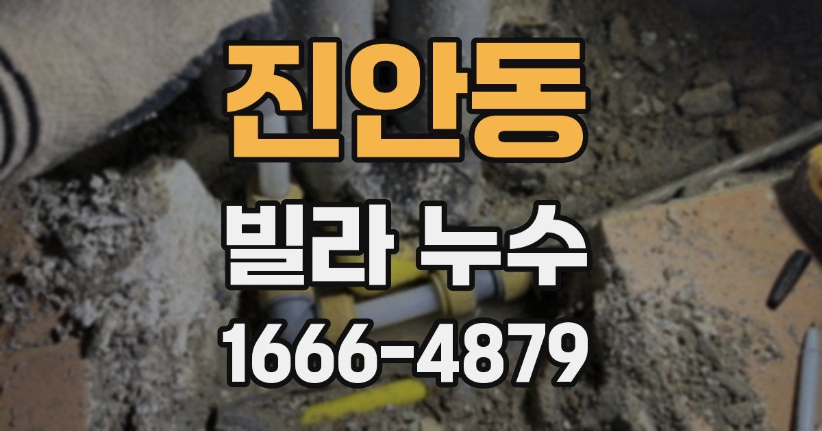 진안동 빌라 누수