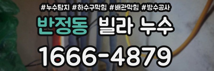 반정동 빌라 누수