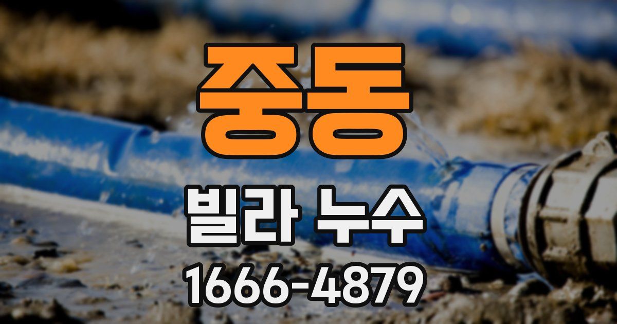 중동 빌라 누수