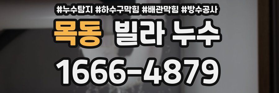 목동 빌라 누수