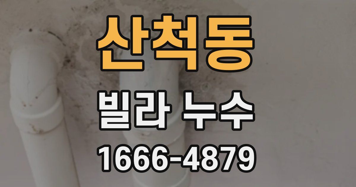 산척동 빌라 누수