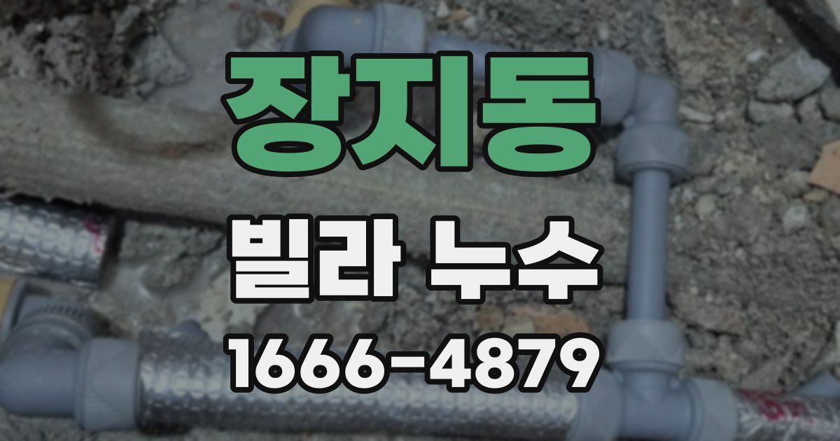 장지동 빌라 누수
