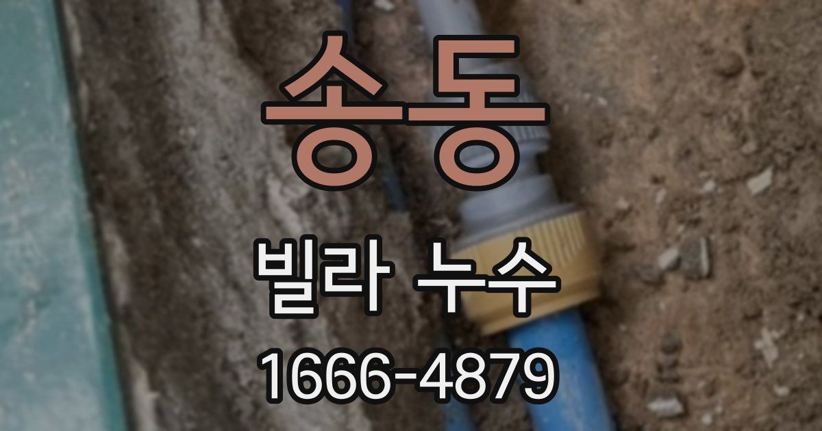 송동 빌라 누수
