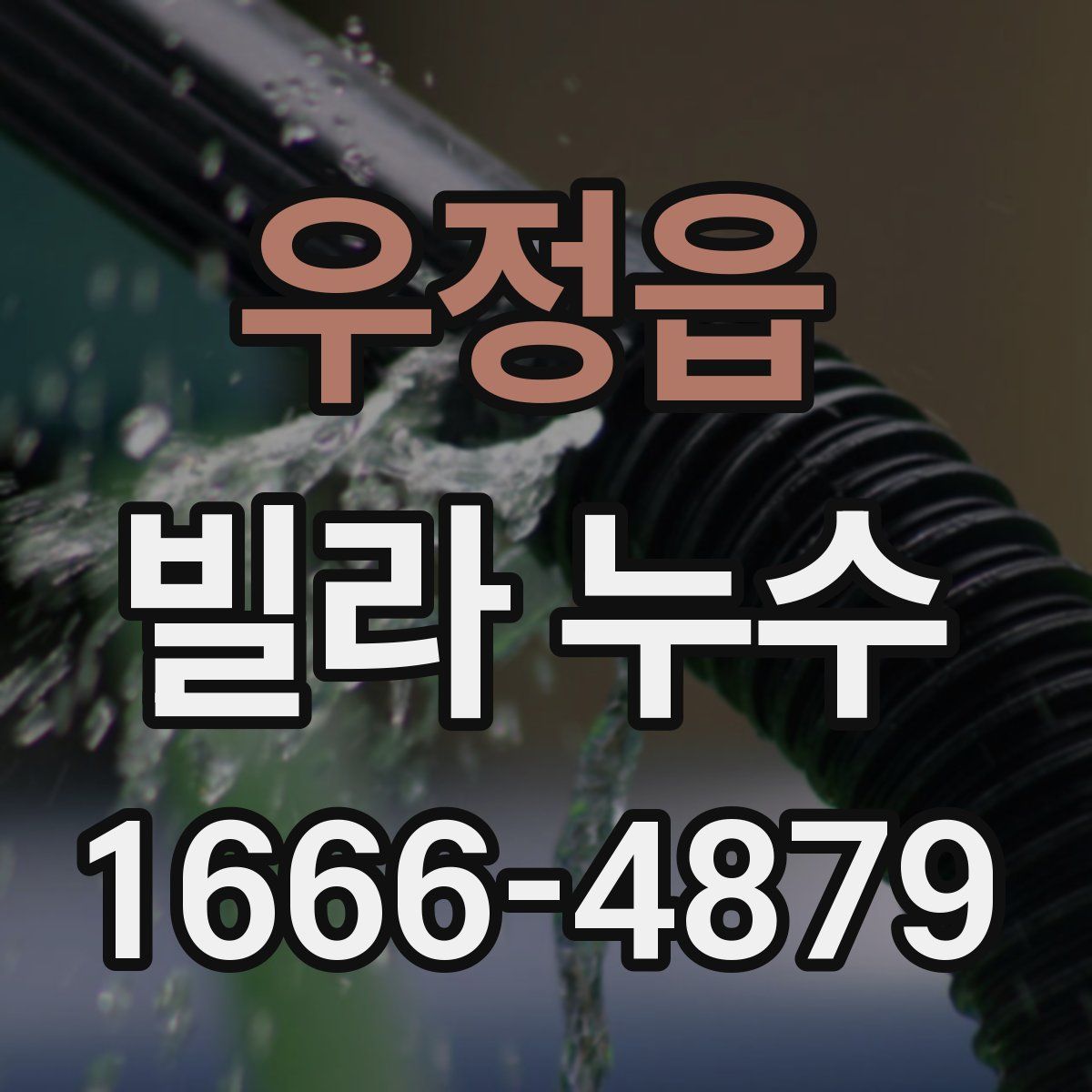 우정읍 빌라 누수