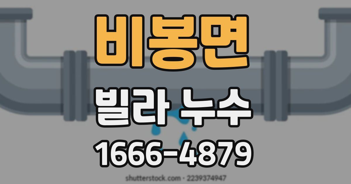 비봉면 빌라 누수