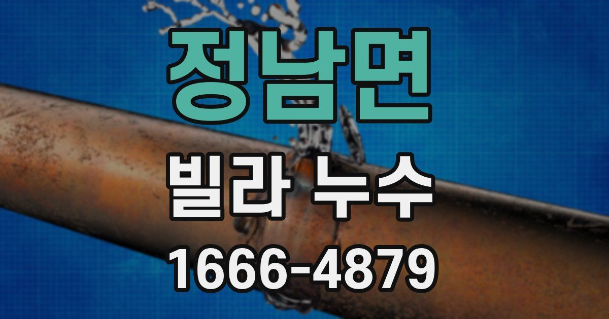 정남면 빌라 누수