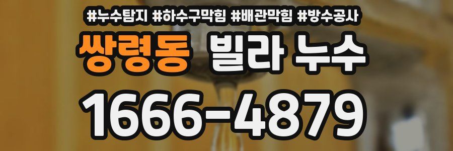 쌍령동 빌라 누수