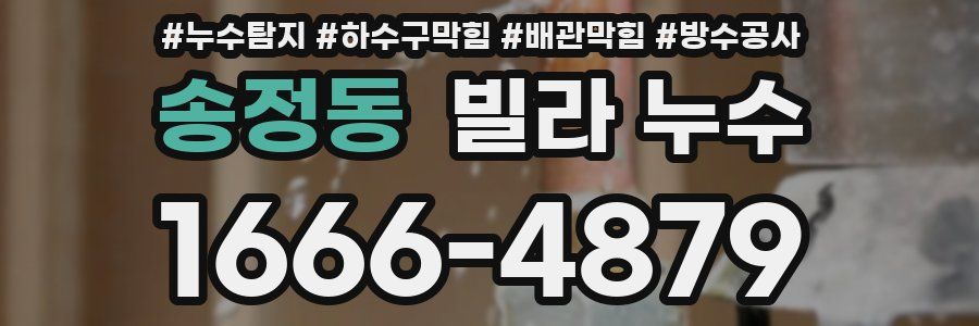 송정동 빌라 누수