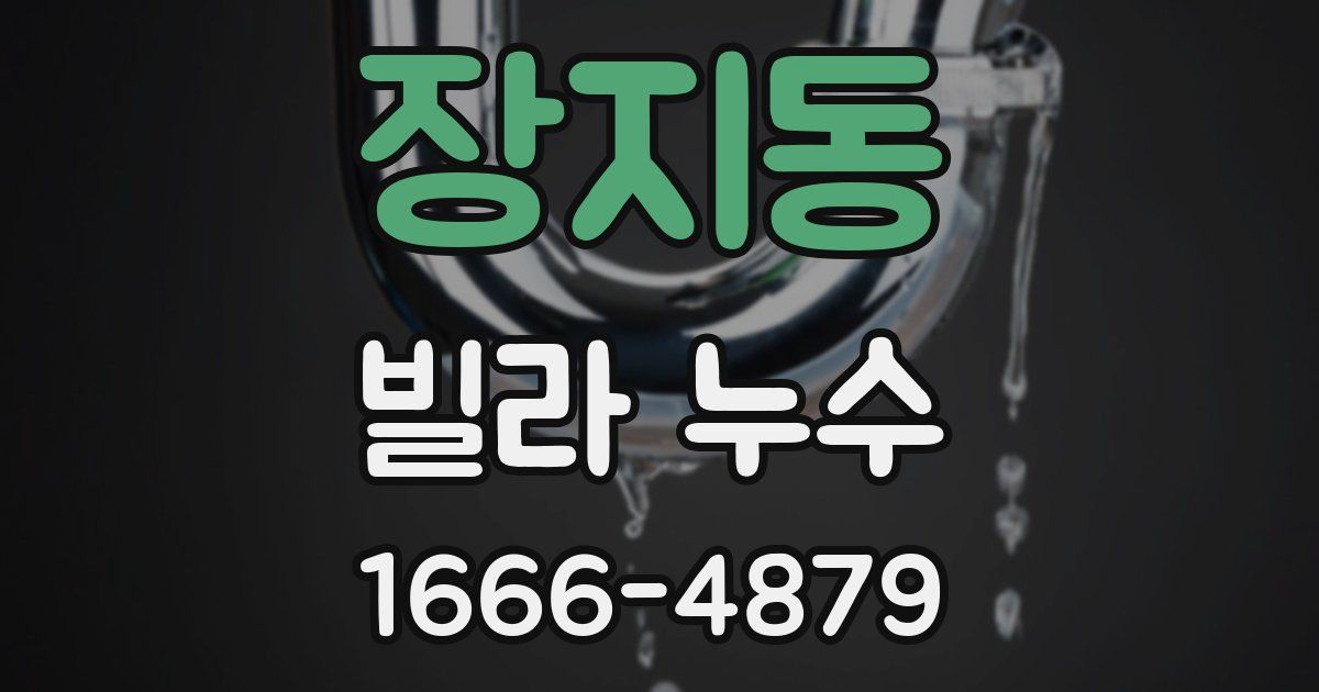 장지동 빌라 누수