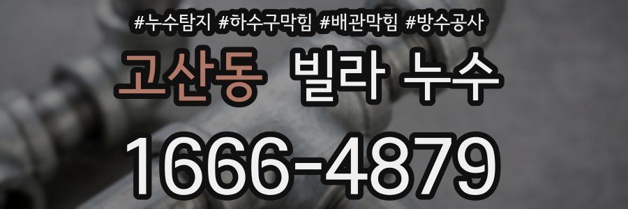 고산동 빌라 누수