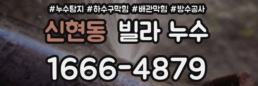신현동 빌라 누수
