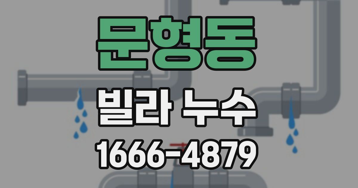 문형동 빌라 누수