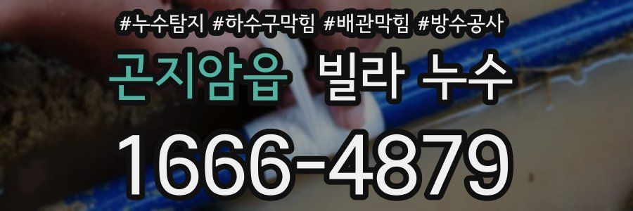 곤지암읍 빌라 누수