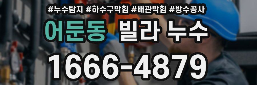 어둔동 빌라 누수