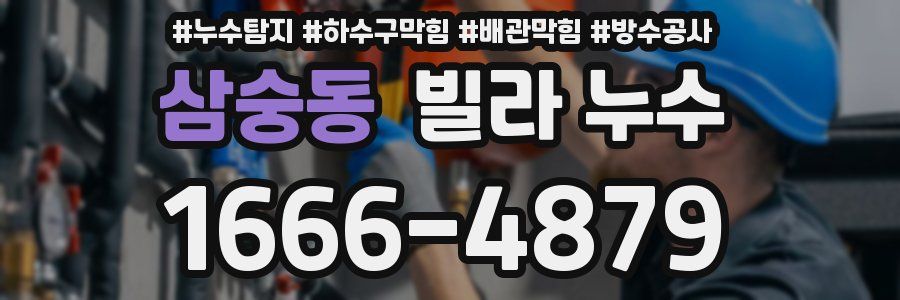 삼숭동 빌라 누수