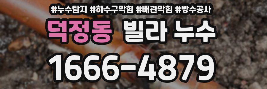 덕정동 빌라 누수