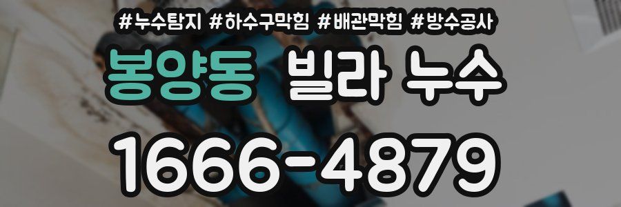 봉양동 빌라 누수