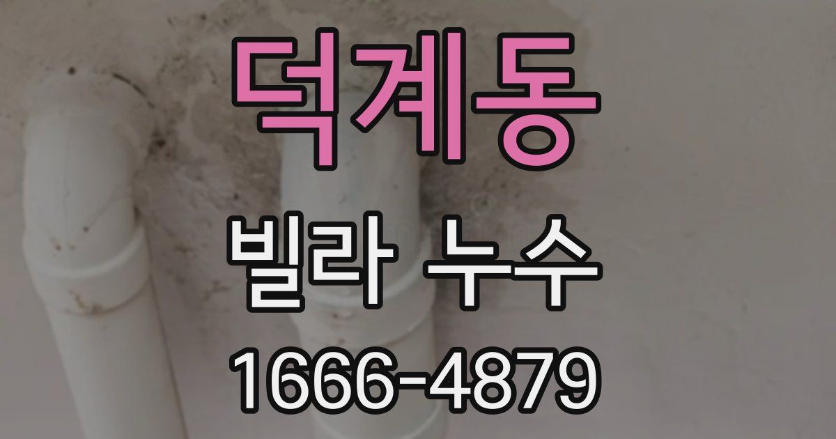 덕계동 빌라 누수