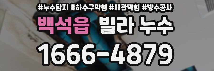 백석읍 빌라 누수
