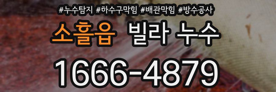 소흘읍 빌라 누수