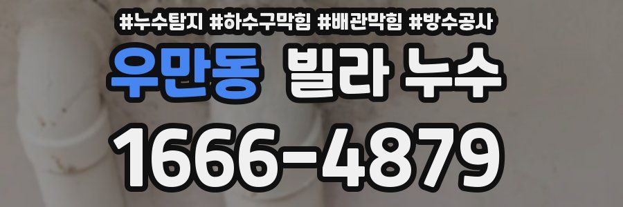우만동 빌라 누수