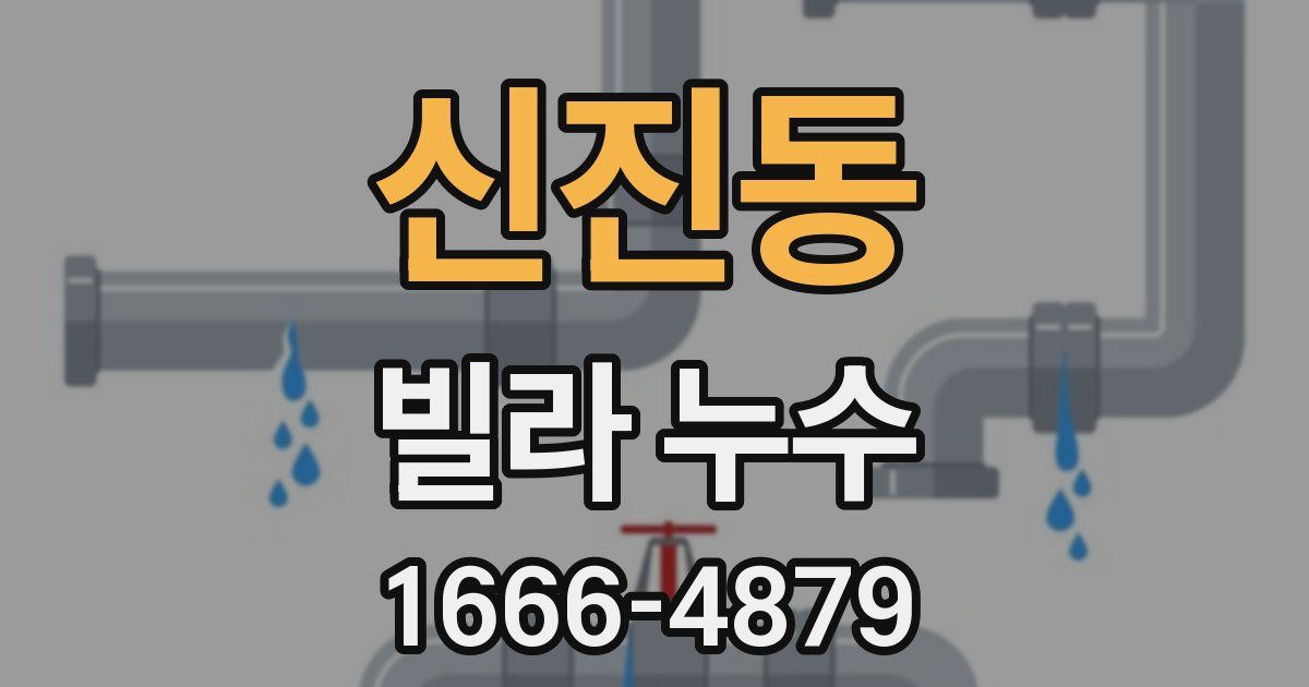 신진동 빌라 누수