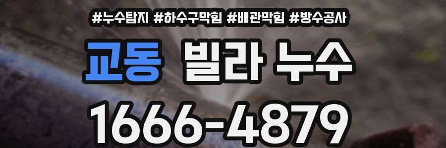 교동 빌라 누수