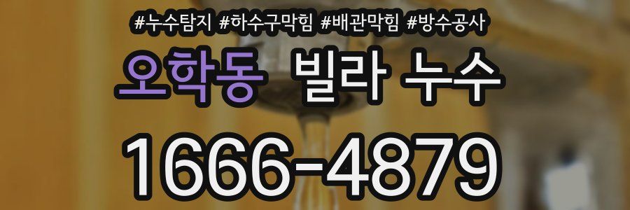 오학동 빌라 누수