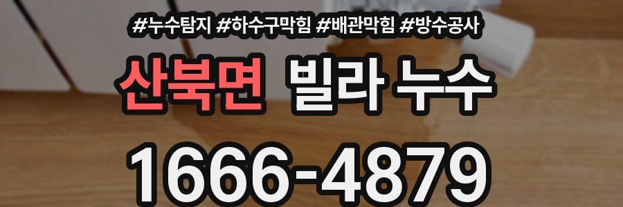 산북면 빌라 누수