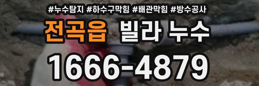 전곡읍 빌라 누수