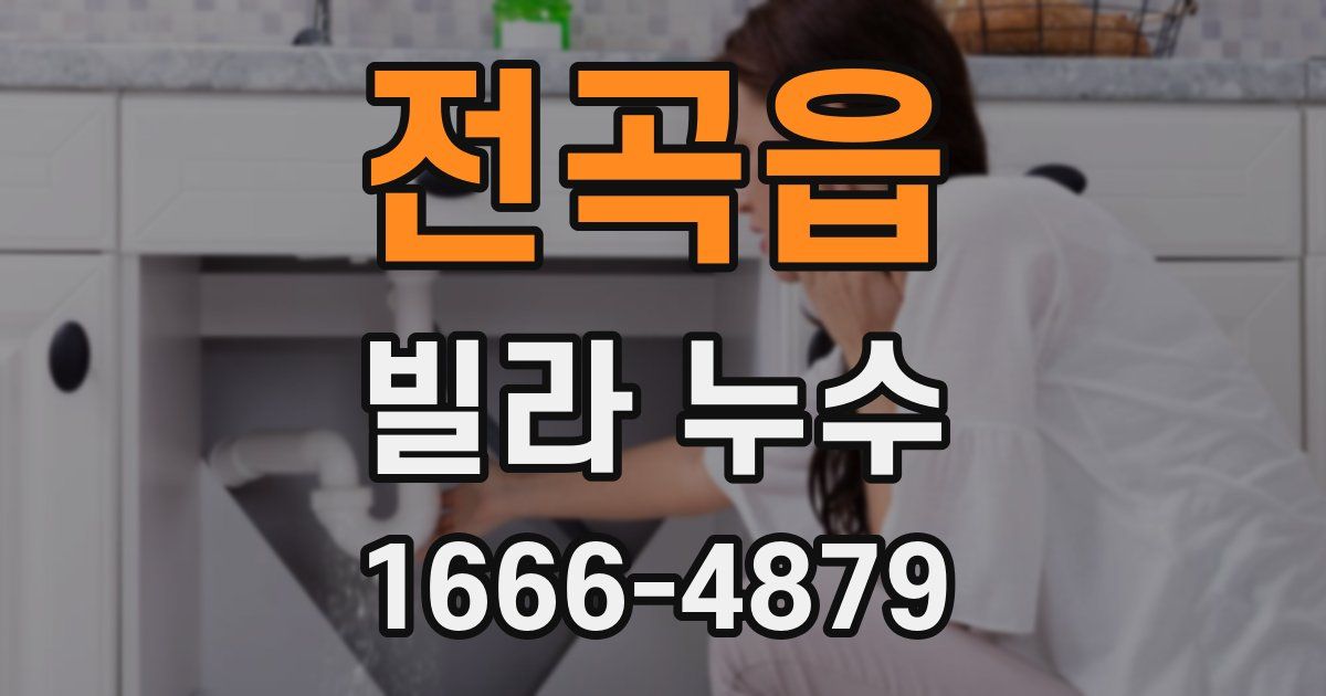 전곡읍 빌라 누수
