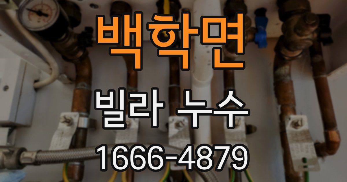 백학면 빌라 누수