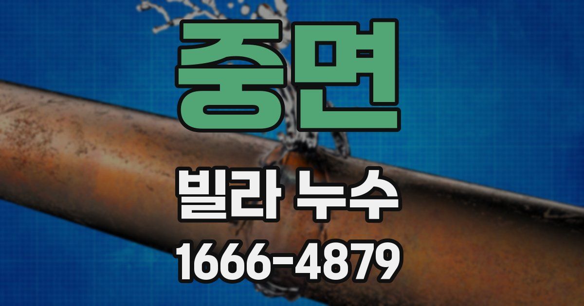중면 빌라 누수