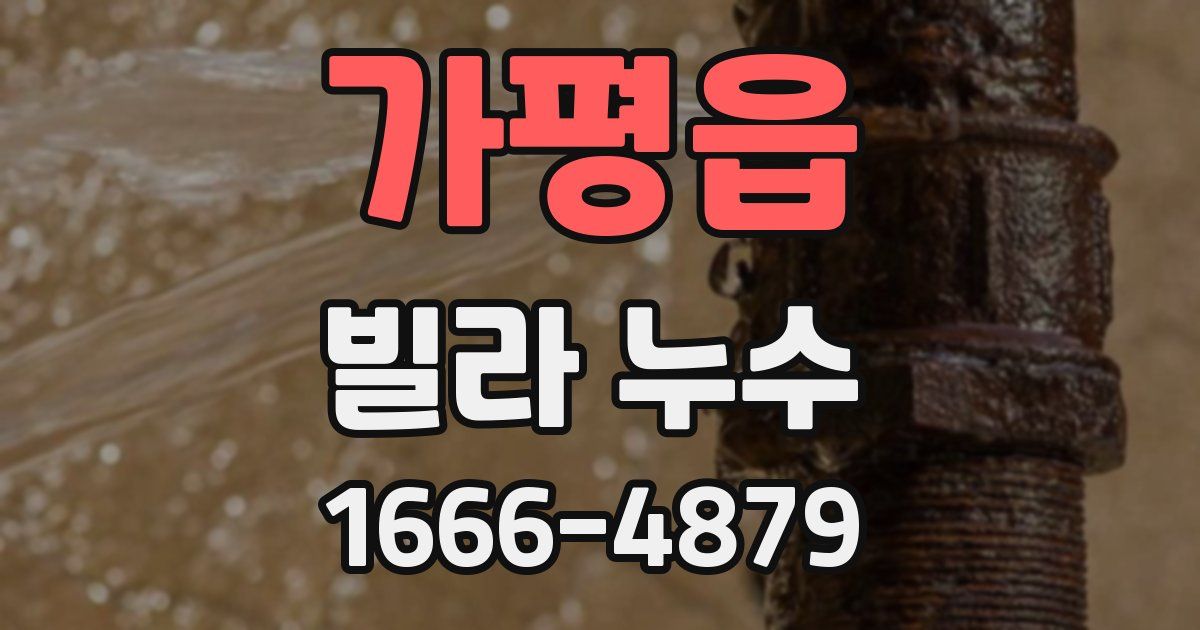 가평읍 빌라 누수