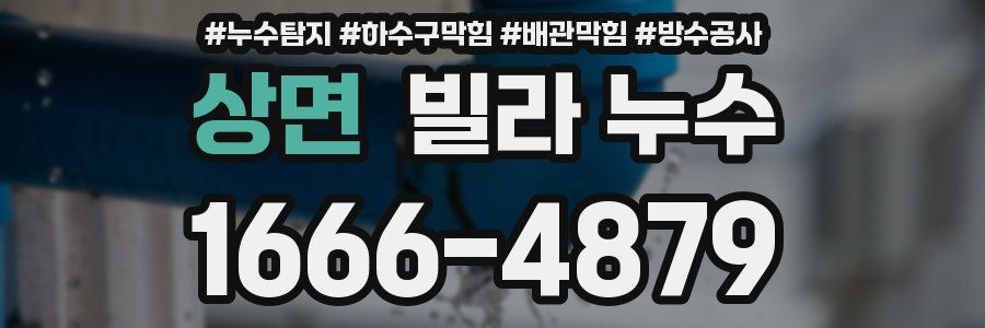 상면 빌라 누수
