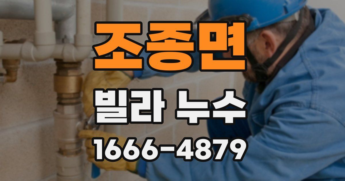 조종면 빌라 누수