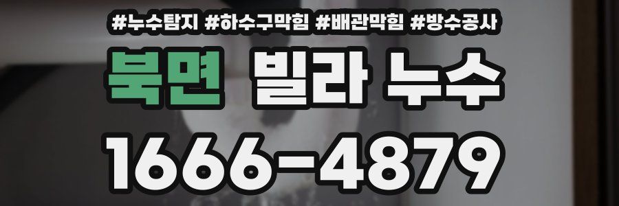 북면 빌라 누수