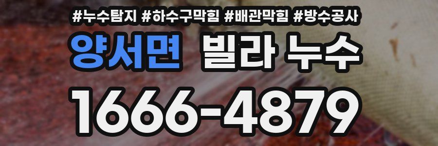 양서면 빌라 누수