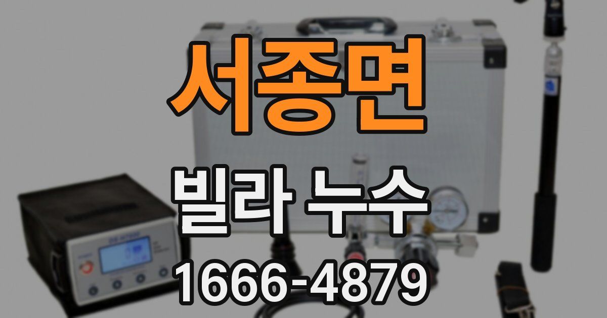 서종면 빌라 누수