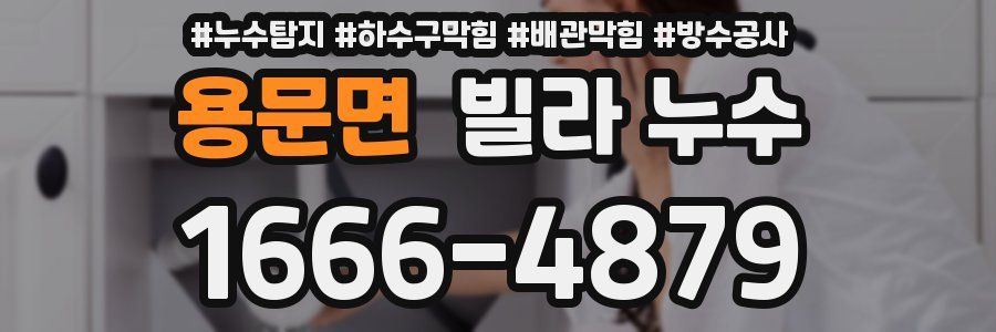 용문면 빌라 누수