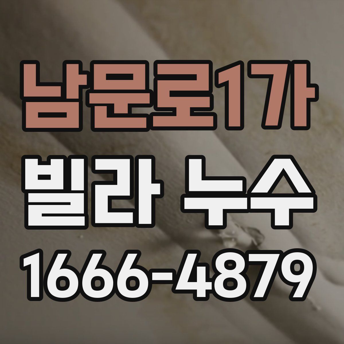 남문로1가 빌라 누수