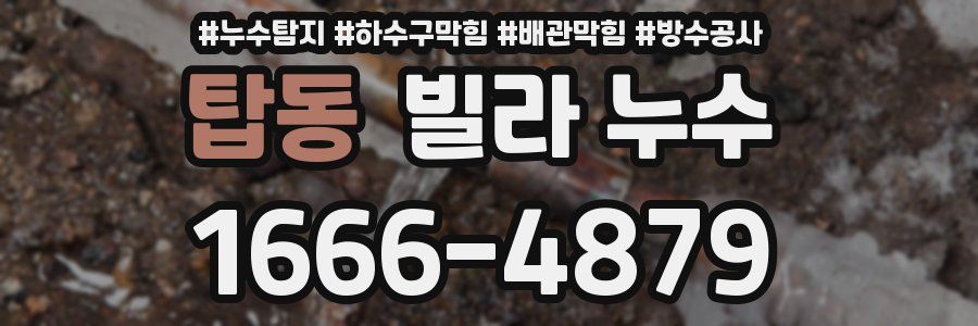 탑동 빌라 누수