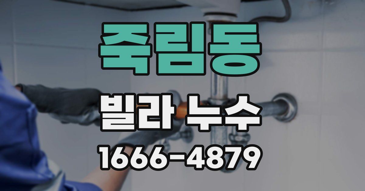 죽림동 빌라 누수
