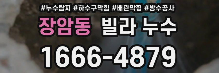 장암동 빌라 누수