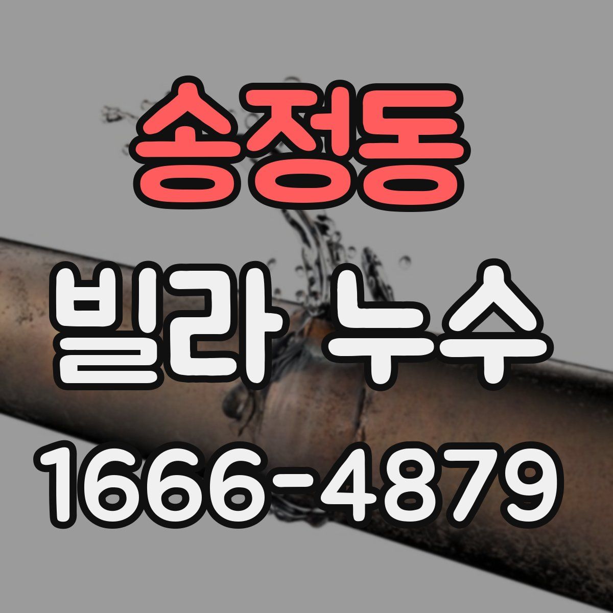 송정동 빌라 누수