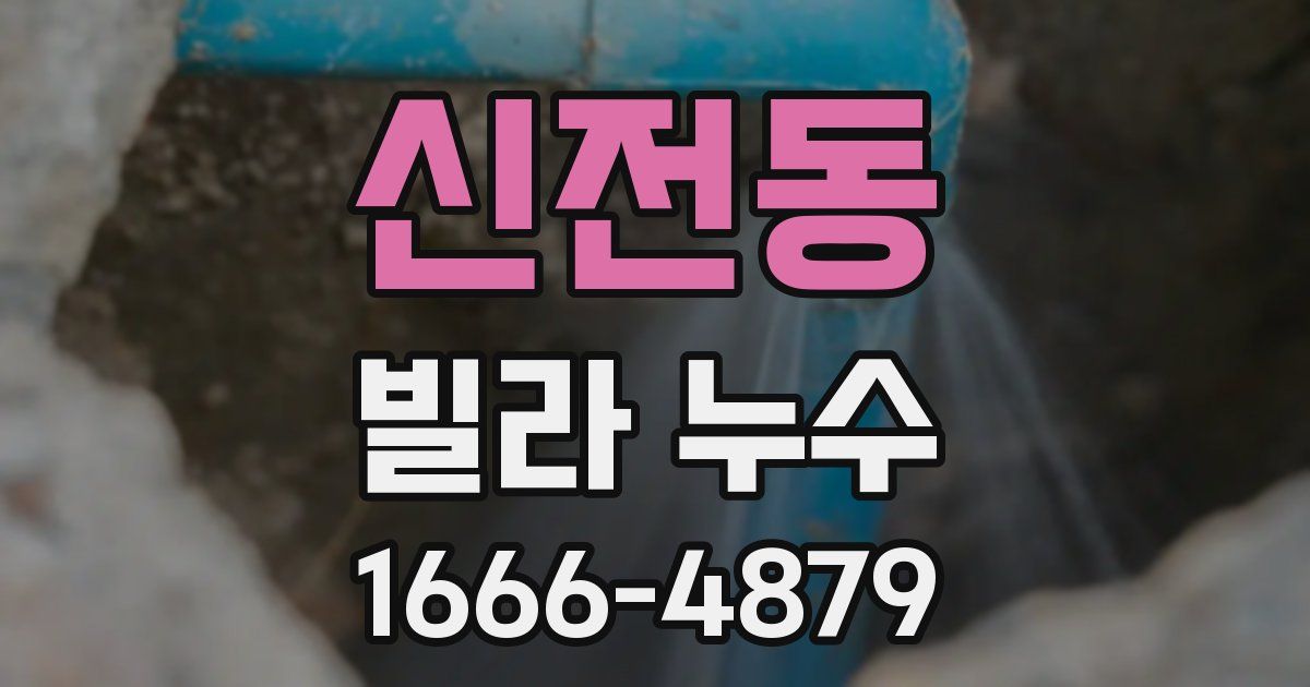 신전동 빌라 누수
