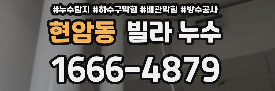 현암동 빌라 누수