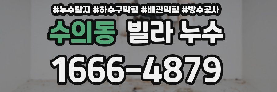 수의동 빌라 누수