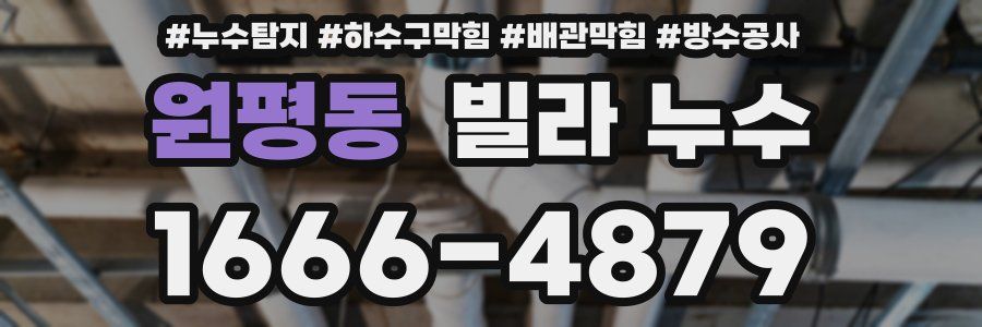 원평동 빌라 누수