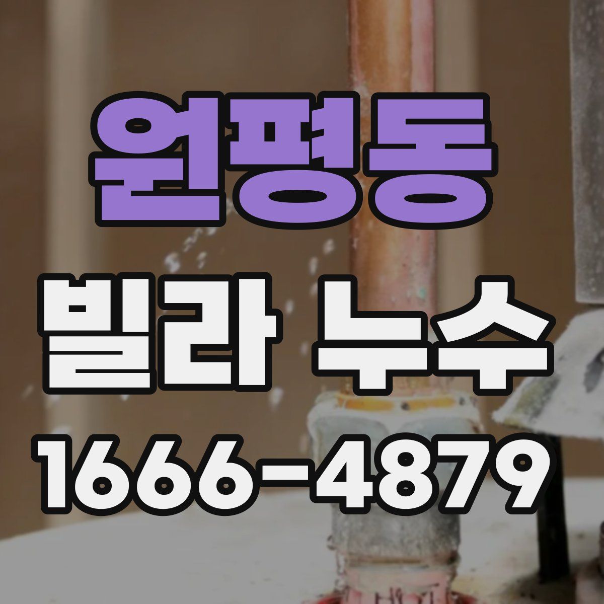 원평동 빌라 누수